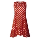 Summer Dress 2021 Women Polka Dot Street Sexy Casual Loose Thin Beach Party Dress Plus Size V Neck Mini Dress Female Vestidos