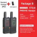 RETEVIS RT618 Mini Walkie Talkie Dual PTT Walkie-Talkie PMR 446 Portable Two-way Radio Walkie-talkies 2 pcs Hotel Restaurant FRS