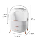 Caja de almacenamiento de cosméticos de gran capacidad a la moda, impermeable, a prueba de polvo, para baño, organizador de maquillaje de belleza, cajón de almacenamiento para el cuidado de la piel