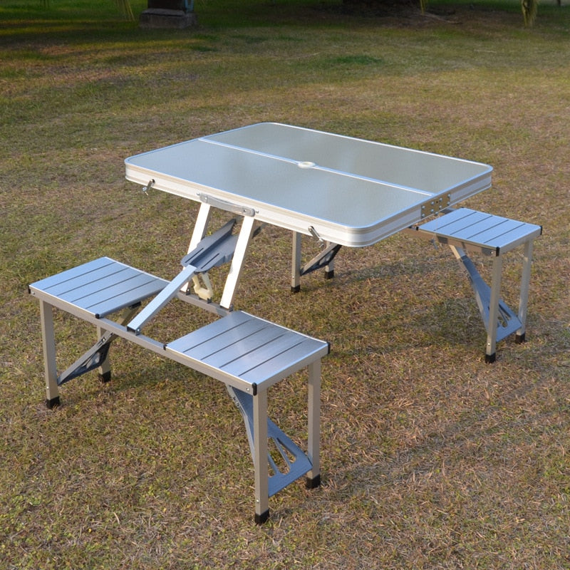 Outdoor Klapptisch Stuhl Camping Aluminiumlegierung Picknicktisch Wasserdichter langlebiger Klapptisch Schreibtisch Für Strandtisch Camping