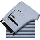 ICPANS Stretch Formal DressTrousers For Men Summer Straight Classic Men's Total Freedom Relaxed Classic Fit Flat Front Pant