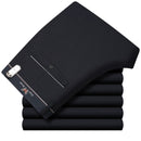 ICPANS Stretch Formal DressTrousers For Men Summer Straight Classic Men's Total Freedom Relaxed Classic Fit Flat Front Pant