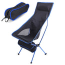 Portable Folding Outdoor Camping Chair Oxford Cloth Lengthen Camping Seat for Fishing Festival Picnic BBQ Beach Ultralight Chair