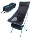 Portable Folding Outdoor Camping Chair Oxford Cloth Lengthen Camping Seat for Fishing Festival Picnic BBQ Beach Ultralight Chair