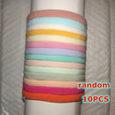10 unids/lote de diadema de nailon para niña, accesorios para el cabello DIY, banda elástica para la cabeza, tocados de moda para niños, turbante para bebé