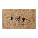 30 Pcs/pack Natural Kraft Paper Thank You For Your Order Card Handmade Custom Card For Small Business Gift Decoration Labels
