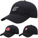 Anime Hats Akatsuki Ninja Uchiha Konoha Red Cloud Symbol Baseball Cap Cosplay Costumes Accessories