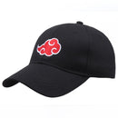 Anime Hats Akatsuki Ninja Uchiha Konoha Red Cloud Symbol Baseball Cap Cosplay Costumes Accessories