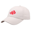 Anime Hats Akatsuki Ninja Uchiha Konoha Red Cloud Symbol Baseball Cap Cosplay Costumes Accessories