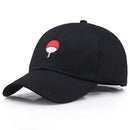 Anime Hats Akatsuki Ninja Uchiha Konoha Red Cloud Symbol Baseball Cap Cosplay Costumes Accessories