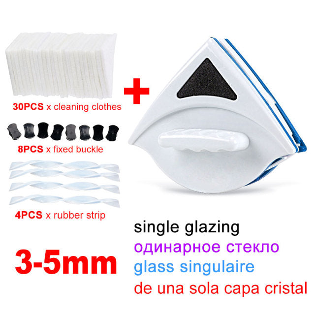 Magnetic Glass Brush Double Side Glass Cleaning Brush For Window Cleaning Household Cleaning Tool Magnetic Window Cleaner Brush