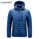 CHAIFENKO Brand Winter Warm Waterproof Jacket Men 2021 New Autumn Thick Hooded Parkas Mens Fashion Casual Slim Jacket Coat Men