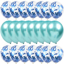 Juego de Globos de confeti dorado de 20 piezas, globo cromado metálico, decoración de boda para fiesta de cumpleaños, Globos de aniversario, Globos para Baby Shower