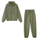 Toppies Women's Tracksuits Sports Pants Suit Casual Hoodies Fleece Sweatshirt Female Jacket Sweatpants Harajuku Clothes