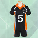 Anime Haikyuu Cosplay Kostüm Karasuno High School Volleyball Club Hinata Shyouyou Kageyama Tobio Sportswear Trikots Uniform