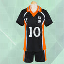 Anime Haikyuu Cosplay Kostüm Karasuno High School Volleyball Club Hinata Shyouyou Kageyama Tobio Sportswear Trikots Uniform