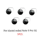 5Pcs for Xiaomi Redmi Note 9 Pro 9S 10 Pro 9 9T 5G 9c NFC 8t 9a 8 Camera Lens Protector Tempered Glass Back Screen Redme 8a Glas