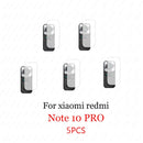 5Pcs for Xiaomi Redmi Note 9 Pro 9S 10 Pro 9 9T 5G 9c NFC 8t 9a 8 Camera Lens Protector Tempered Glass Back Screen Redme 8a Glas