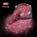 Holographics Powder Nail Glitter Laser Silver Pink Glitter Chrome Nail Powder Shimmer Gel Polish Flakes for Pigment Dust