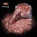 Holographics Powder Nail Glitter Laser Silver Pink Glitter Chrome Nail Powder Shimmer Gel Polish Flakes for Pigment Dust