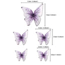 10pcs Happy Birthday Cake Toppers Cake Decoration Handmade Painted Butterfly Cake Topper For Wedding Birthday Party Baby Shower