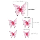 10pcs Happy Birthday Cake Toppers Cake Decoration Handmade Painted Butterfly Cake Topper For Wedding Birthday Party Baby Shower