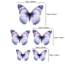 10pcs Happy Birthday Cake Toppers Cake Decoration Handmade Painted Butterfly Cake Topper For Wedding Birthday Party Baby Shower