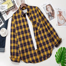 Plaid Shirts Womens Blouses Long Sleeve Lady Checked Tops Loose Female Outwear Casual Clothes Spring Autumn News