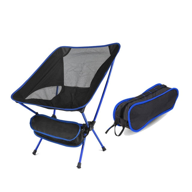 Outdoor Camping Chair Portable Beach Hiking Picnic Seat Fishing Tools Chair Travel Outdoor Folding Chair Ultralight High Quality