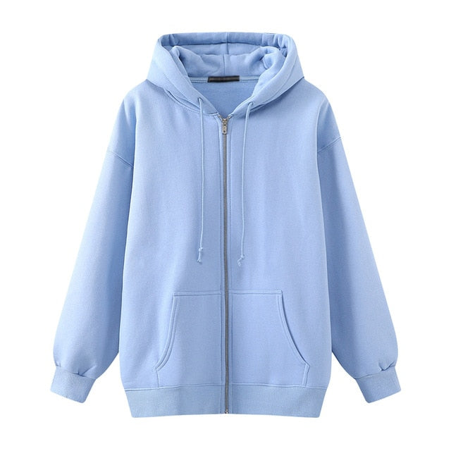 Oversize Girls Thick Hoodies 2021 Spring Fashion Ladies Streetwear Fleece Outfits Y2K Boyfriend Loose Hoodies Unisex Women Chic