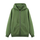 Oversize Girls Thick Hoodies 2021 Spring Fashion Ladies Streetwear Fleece Outfits Y2K Boyfriend Loose Hoodies Unisex Women Chic