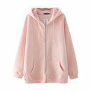 Oversize Girls Thick Hoodies 2021 Spring Fashion Ladies Streetwear Fleece Outfits Y2K Boyfriend Loose Hoodies Unisex Women Chic