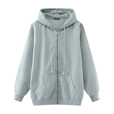 Übergröße Mädchen Dicke Hoodies 2021 Frühlingsmode Damen Streetwear Fleece Outfits Y2K Freund Lose Hoodies Unisex Frauen Chic