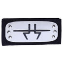 Adult Kids Headband Japanese Anime Logo Metal Plated Hairband Forehead Protector M3GF