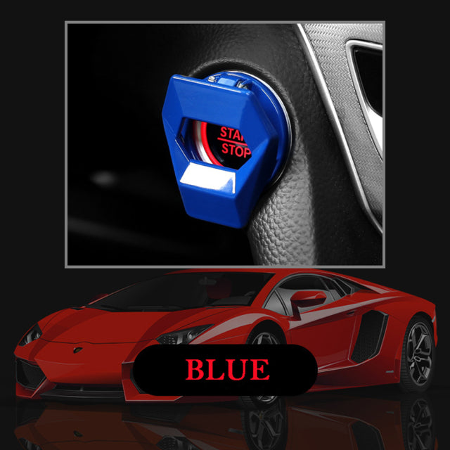 Car Engine Start Stop Switch Button Cover Decorative Auto Accessories Push Button Sticky Cover Car Interior 2021 2022
