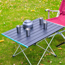 Mesa de camping plegable de aluminio con bolsa de transporte Mesa portátil para interior y exterior Picnic, BBQ, Playa, Senderismo, Viajes, Escritorio de pesca