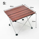 Mesa de camping plegable de aluminio con bolsa de transporte Mesa portátil para interior y exterior Picnic, BBQ, Playa, Senderismo, Viajes, Escritorio de pesca