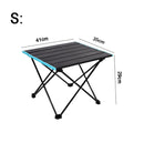 Mesa de camping plegable de aluminio con bolsa de transporte Mesa portátil para interior y exterior Picnic, BBQ, Playa, Senderismo, Viajes, Escritorio de pesca