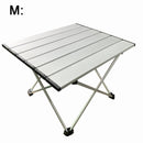 Mesa de camping plegable de aluminio con bolsa de transporte Mesa portátil para interior y exterior Picnic, BBQ, Playa, Senderismo, Viajes, Escritorio de pesca