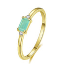 Modian Charm lujo Real 925 Stelring plata verde turmalina moda anillos de dedo para mujeres joyería fina accesorios nuevos Bijoux