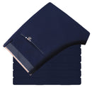 Men's Premium No-Iron Straight-Fit Flat-Front Elastic Dress Fashion Pants Long Formal Business Trousers