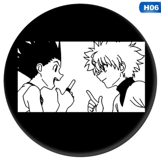 Hunter x Hunter Cosplay Abzeichen Gon Freecss Brosche Icon Collection Taschen Killua Zoldyck Kurapika Brustnadel für Rucksäcke