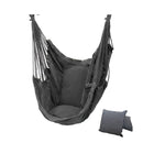 Hammock Portable Beach Chair Hanging Rope Chair Swing Chair Seat for Adults Kids Garden Hammock with Support Indoor Outdoor