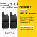 RETEVIS RT622 Mini Walkie Talkie PMR 446 PTT Portable Walkie-talkies 2 pcs Two way Radio Portable Radio for Hunting Hotel RT22