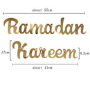 1 Juego DIY 10-40cm anillo de Metal de hierro artesanías de madera guirnalda flores para Eid Mubarak Ramadán fiesta decoración regalo boda decoración del hogar