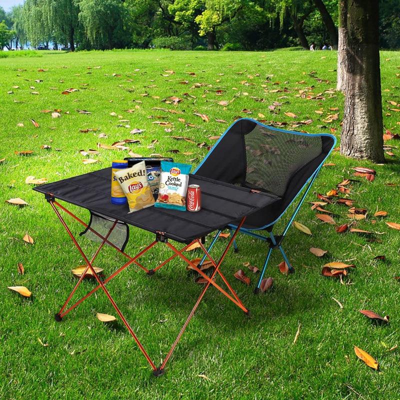 Mesa plegable portátil, muebles ligeros para acampar al aire libre, mesas para Picnic, escritorio plegable ultraligero de aleación de aluminio