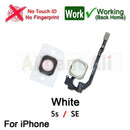 Home-Button Flex For iPhone 6 6s 7 8 Plus 5s SE Return Back Home Button With Flex Cable Rubber Sticker No Touch ID Fingerprint