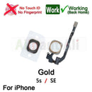 Home-Button Flex For iPhone 6 6s 7 8 Plus 5s SE Return Back Home Button With Flex Cable Rubber Sticker No Touch ID Fingerprint
