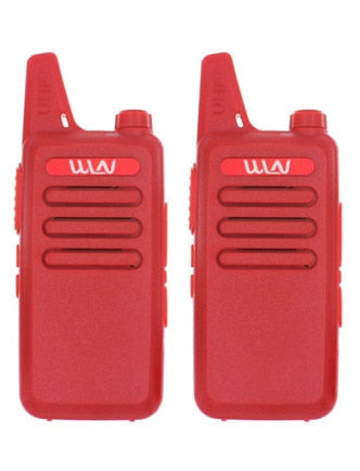 2 uds WLN KD-C1 Walkie Talkie UHF 400-470 MHz 5W potencia 16 canales Kaili MINI transceptor de mano C1 Radio bidireccional