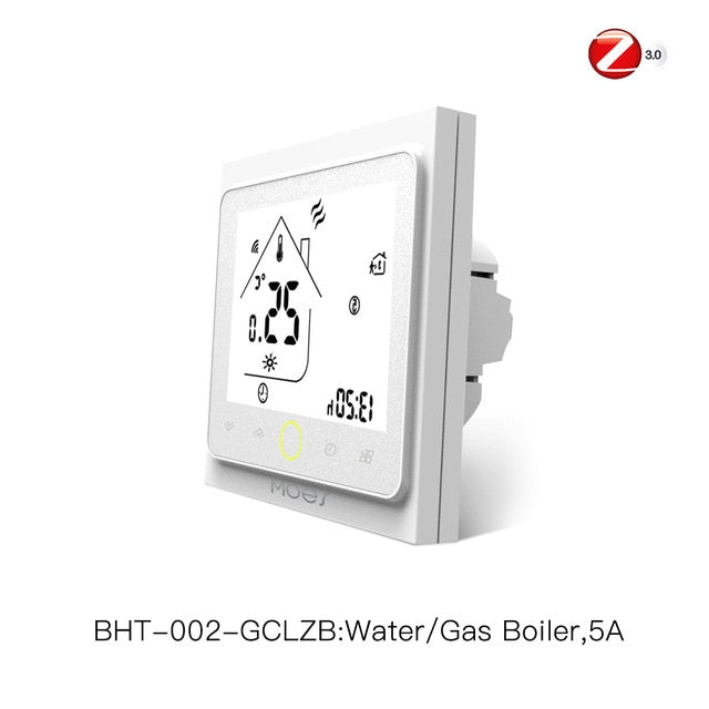 Zigbee Thermostat Temperaturregler 2MQTT Setup für Wasser/Elektro Fußbodenheizung Wasser/Gasboiler mit Alexa Google Home